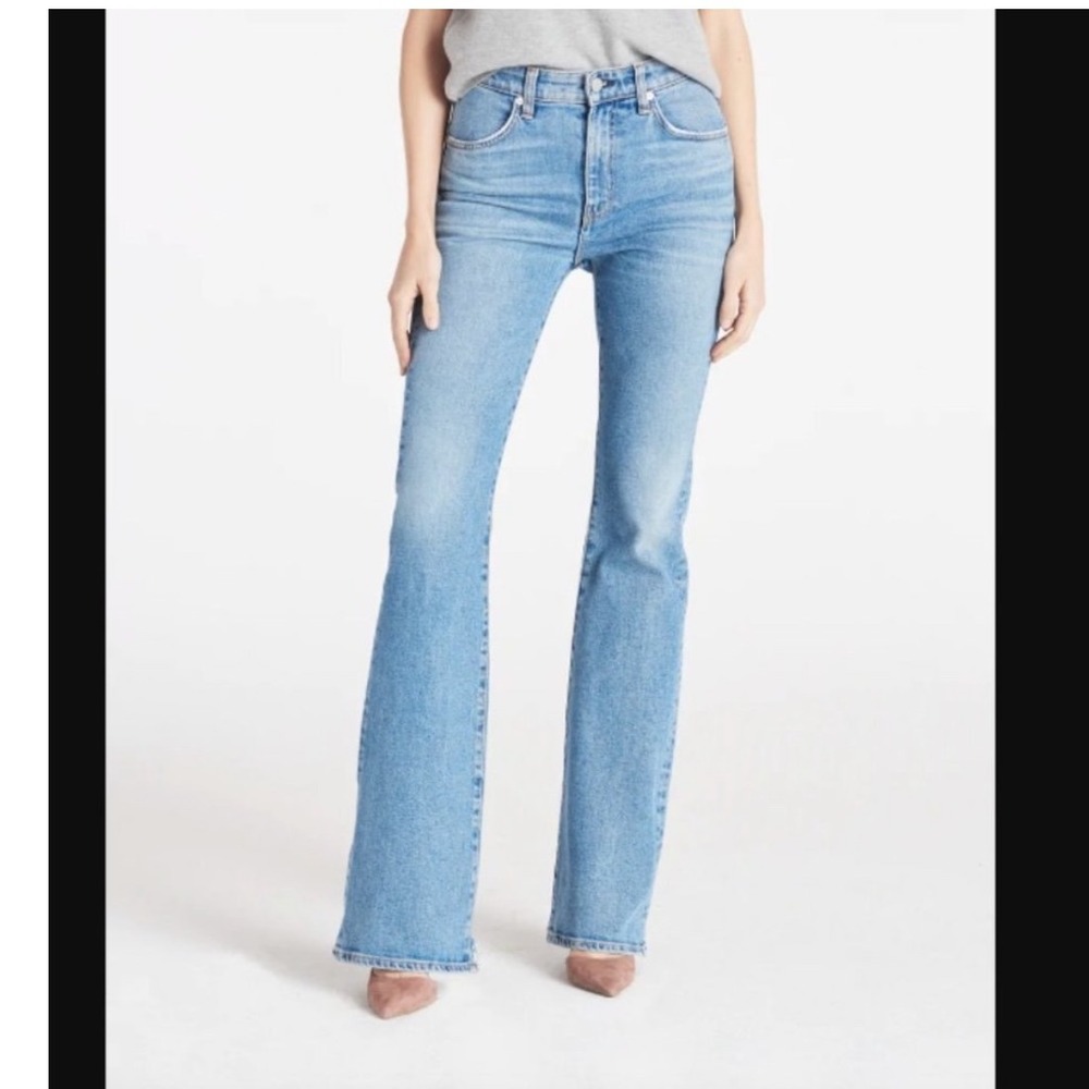 CQY Wes‎ Flares in Dream Size 27 Bootcut Jeans Distressed Hem - Picture 4 of 11